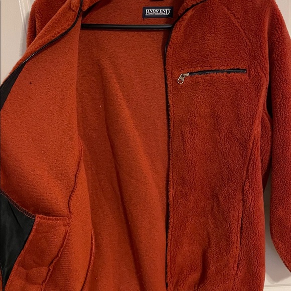 Lands' End Burnt Orange Zip Up - Picture 5 of 5
